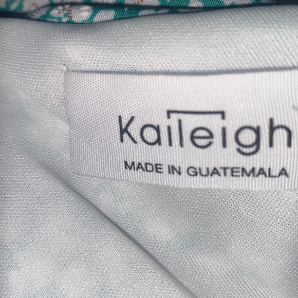 Kaileigh Stitch Fix Tasha Knit Dress Sleeveless Stretch Floral Green Small - Picture 8 of 9